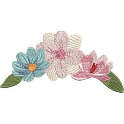 Embroidery Design Field Flowers 6