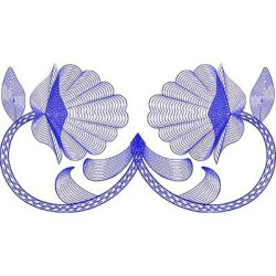 Embroidery Design Flowers Rippled 4