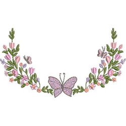 ARREGLO DE FLORES CON MARIPOSAS 4