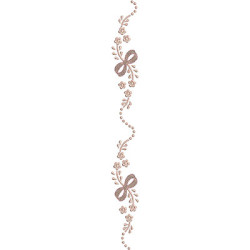 Embroidery Design Floral Line With Tie 2