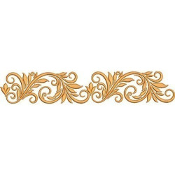 Embroidery Design 30 Cm Volutes 2