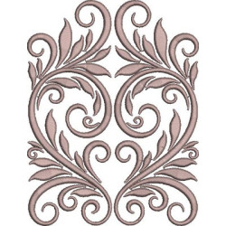 Embroidery Design Volutes 16 Cm