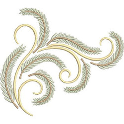 Embroidery Design Decorated Branches