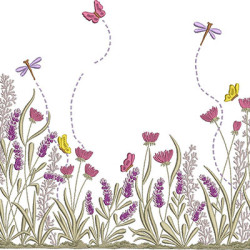 Embroidery Design Garden 28x28 Cm