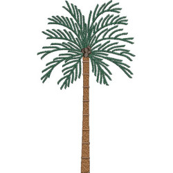 Embroidery Design Coconut Tree 20 Cm 2