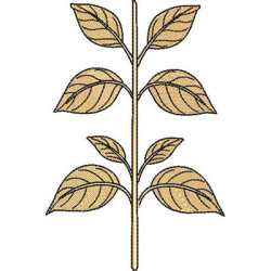 Embroidery Design Foliage 14 Cm
