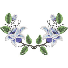 Embroidery Design 20 Cm Floral Arch..