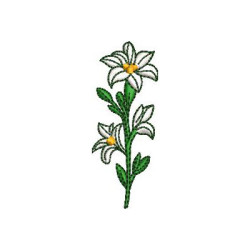Embroidery Design Lilies 7 Cm