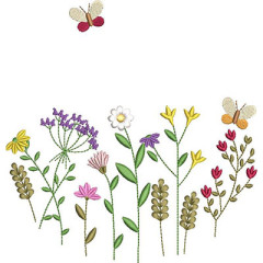 Embroidery Design Garden 18 Cm..