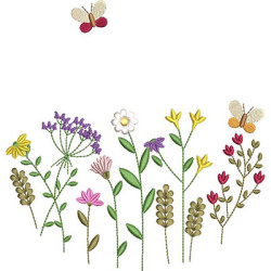 Matriz De Bordado Jardim 18 Cm