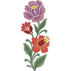 Embroidery Design Floral 29 Cm..