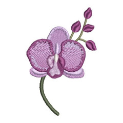 Embroidery Design Realistic Orchid 4..