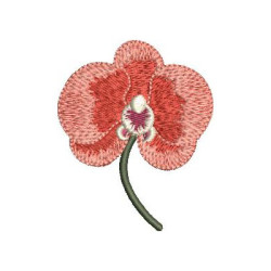 Embroidery Design Realistic Orchid 5