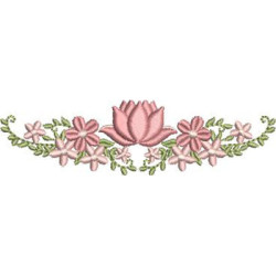 Diseño Para Bordado Arreglo Con Flor De Loto