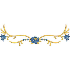 Embroidery Design Base Floral 27 Cm..