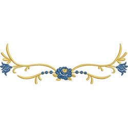 Embroidery Design Base Floral 27 Cm