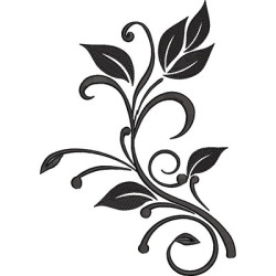 Diseño Para Bordado Floral 25 Cm