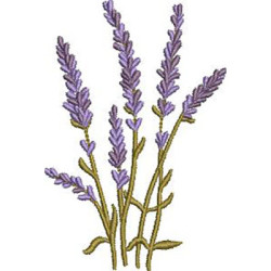 Diseño Para Bordado Arreglo De Lavanda 2
