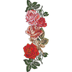 Diseño Para Bordado Arco De Rosas 28 Cm