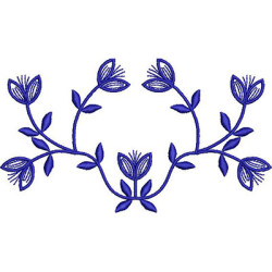 Embroidery Design Tulip Floral 15 Cm 2