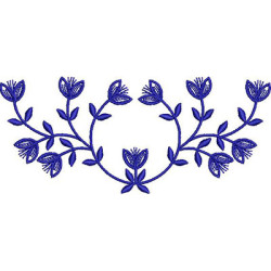 Embroidery Design Tulip Floral 15 Cm 3