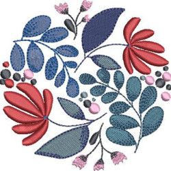 Diseño Para Bordado Flor Húngara Elipse 10 Cm