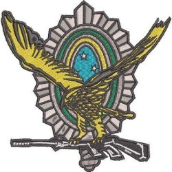 Embroidery Design Brazilian Army Shield 2