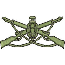 Matriz De Bordado Escudo De Armas Infantaria