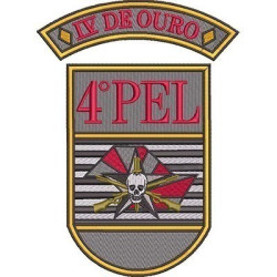 ESCUDO DE ARMAS 4TO PELOTÓN 4 ORO