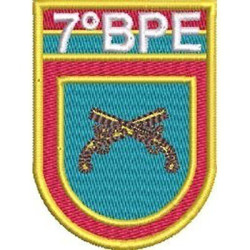 Matriz De Bordado Emblema 7º Batalhão Da Polícia Do Exército Bpe