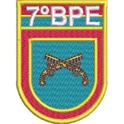 Embroidery Design Emblem 7th Bpe Army Police Battalion
