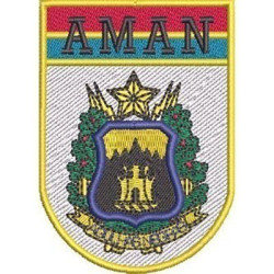 Embroidery Design Aman Agulhas Negras Military Academy 8 Cm