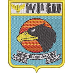 Diseño Para Bordado Grupo De Aviación 1.º/8.º Gav Equadrão Falcon