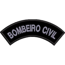 Diseño Para Bordado Emblema Bombeiro Civil