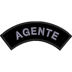 Diseño Para Bordado Emblema Agente