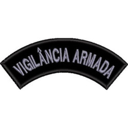 Embroidery Design Armed Surveillance Emblem
