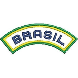 Diseño Para Bordado Emblema Brasil