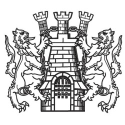 HERALDRY CASTLE WITH DRAGONS