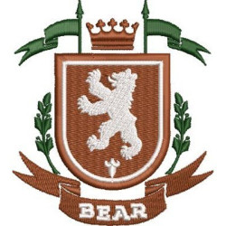 Matriz De Bordado Escudo Bear