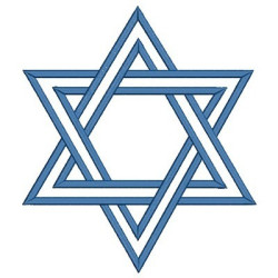 Embroidery Design Star Of David 20 Cm