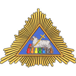 Matriz De Bordado Maçonaria Agnus Dei 2