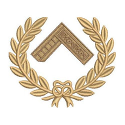 Diseño Para Bordado Masonería Ramas Cuadradas 2