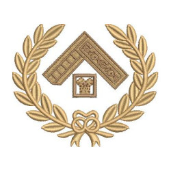 Diseño Para Bordado Masonería Ramas Cuadradas