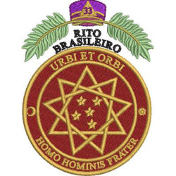 Diseño Para Bordado Masonería Escudo Del Rito Brasileño Urbi Et Orbi