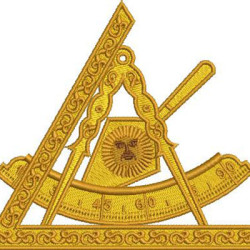 Diseño Para Bordado Masonería Ilustre Maestro Pasado