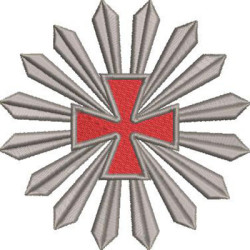 Diseño Para Bordado Masonería Cruz Rectificada Del Rito Escocés