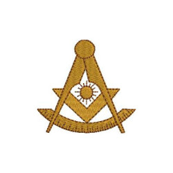 Matriz De Bordado Maçonaria Compasso Esquadro Com Sol