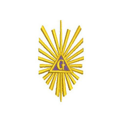 Matriz De Bordado Maçom 7 Cm