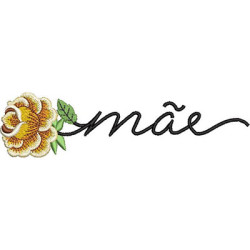 Embroidery Design Mother With Flower 2