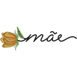 Embroidery Design Mother With Flower 3